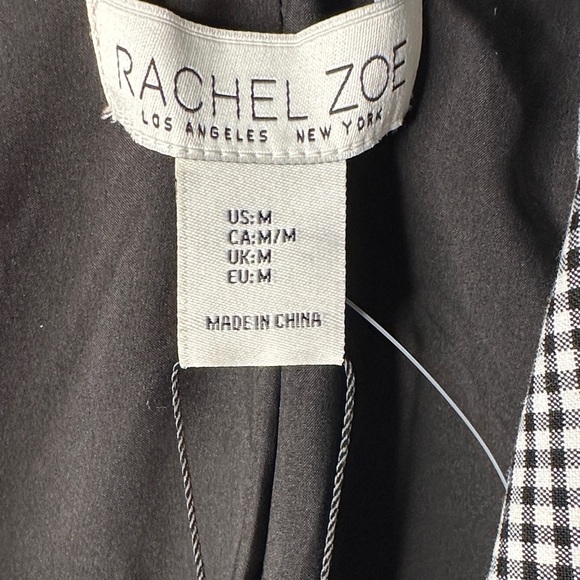 Rachel Zoe Black and White Checkered Blazer - Picture 2 of 10